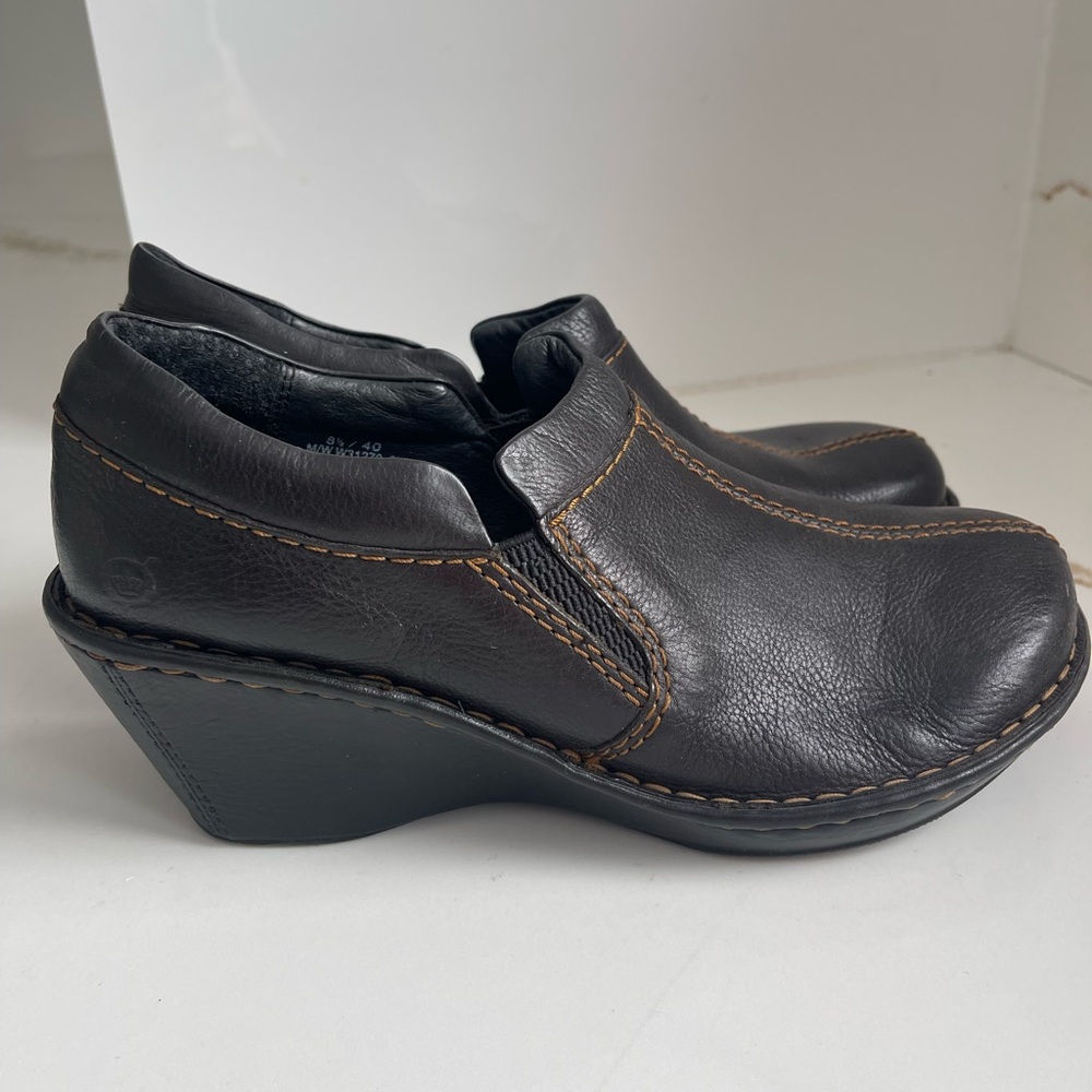 Born Concept Brenta Leather Slip On Clogs